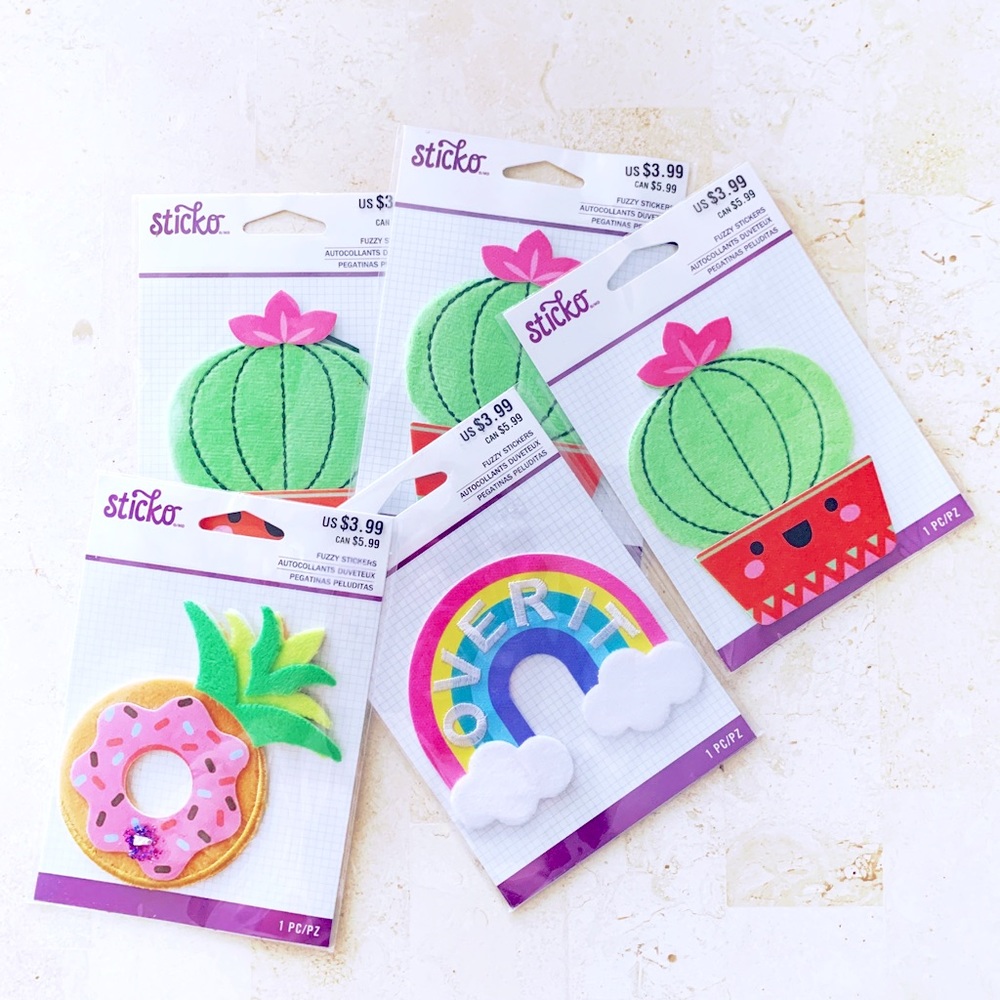 Sticko fuzzy stickers